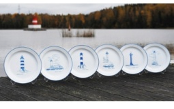 Тарелки с маяками Финского залива ART 5019 Plates with lighthouses Gulf of Finland