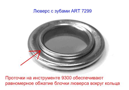 Инструмент для установки люверсов обеспечивает равномерное обжатие блочки вокруг кольца