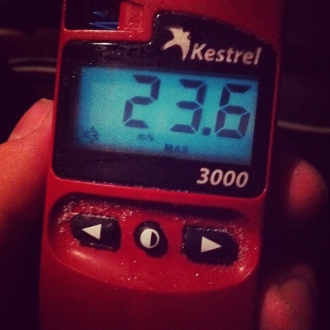 #chexp 70 км до Певека. Измерение скорости ветра за бортом.