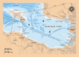 Деревянная рельефная карта Невской губы 30x40 WOODENMAP ART 2133 