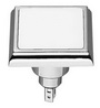 Матовый светильник врезной квадратный ART 4252 Installation light square – chrome plated brass