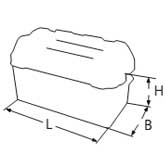 Влагозащищенный короб для аккумулятора (чертеж)