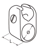 Скользящий кронштейн под шаровой шарнир (чертеж)