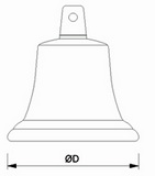 Колокол корабельный (чертеж)