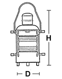 Электролампа RETRO-PETROL H315/E27/40W (чертеж)