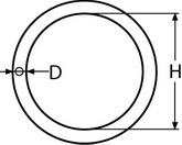 Кольцо круглое полированное (чертеж)