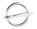 Кольцо с гвоздем ART 8270 Ring nail, welded and polished