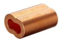 Зажим троса медь и медь с покрытием олова ART 8285 Copper sleeve-wire