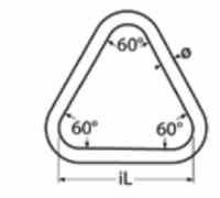 Кольцо треугольное (чертеж)