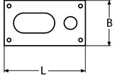 Выключатель помпы 90x50 с предохранителем (чертеж)