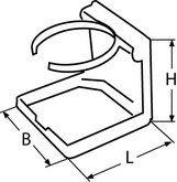 Складной подстаканник пластмассовый (чертеж)