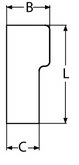 Светильник галогеновый с выключателем пластмассовый (чертеж)