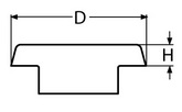 Интерьерный потолочный светильник d80 хромированная латунь (чертеж)