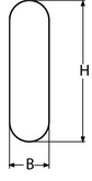 Светодиодный светильник красный/белый пластмасса (чертеж)