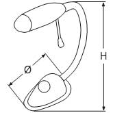 Галогеновая точечная лампа с гибким креплением (чертеж)
