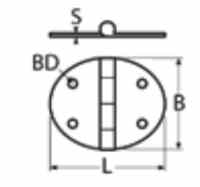 Петля S2 51x35 (чертеж)
