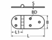 Петля S4 146x65 (чертеж)