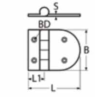 Петля S4 72x65 (чертеж)
