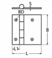 Петля S4 52x61 (чертеж)