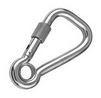 Карабин с винтовой муфтой с кольцом ART 8951 Spring hook with screw nut and eyelet