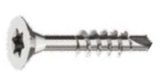 Шуруп с буром кровельный с потайной головкой шлиц TX ART 9145 Cross recessed countersunk chipboardscrews TX CUT - Stainless steel