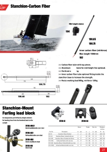 BLUESHARK Леерные стойки карбон Blueshark Леерные стойки карбон 