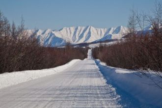 Верхоянский хребет и дорога к нему